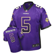 Minnesota Vikings -5 Teddy Bridgewater Purple Team Color NFL Elite Drift Fashion Jersey Minnesota Vikings -5 Teddy Bridgewater Purple Team Color NFL Elite Drift Fashion Jersey
