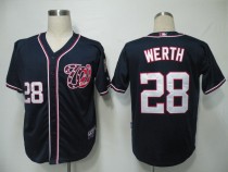 Washington Nationals #28 Jayson Werth Navy Blue Cool Base Stitched MLB Jersey