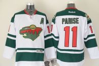 Minnesota Wild -11 Zach Parise White Stitched NHL Jersey