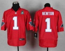 Nike Panthers -1 Cam Newton Red With 20TH Season Patch Stitched QB Practice Jersey Nike Panthers -1 Cam Newton Red With 20TH Season Patch Stitched QB Practice Jersey