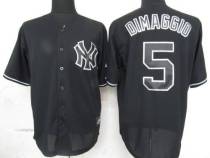 New York Yankees -5 Joe DiMaggio Black Fashion Stitched MLB Jersey New York Yankees -5 Joe DiMaggio Black Fashion Stitched MLB Jersey