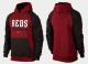 Cincinnati Reds Pullover Hoodie Burgundy Red Black