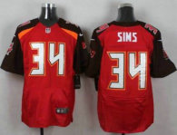 Nike Tampa Bay Buccaneers -34 Charles Sims Red Team Color Stitched NFL New Elite Jersey