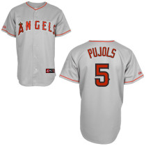 Los Angeles Angels of Anaheim -5 Albert Pujols Grey Cool Base Stitched MLB Jersey Los Angeles Angels of Anaheim -5 Albert Pujols Grey Cool Base Stitched MLB Jersey