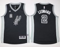 San Antonio Spurs #2 Kawhi Leonard Black New Road Youth Stitched NBA Jersey