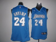 Los Angeles Lakers -24 Kobe Bryant Blue Swingman Stitched NBA Jersey