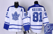 Autographed Toronto Maple Leafs -81 Phil Kessel Stitched White Third NHL Jersey Autographed Toronto Maple Leafs -81 Phil Kessel Stitched White Third NHL Jersey