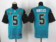 Nike Jacksonville Jaguars #5 Blake Bortles Teal Green Team Color With 20TH Season Patch Men's Stitch