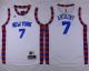 New York Knicks #7 Carmelo Anthony White Hardwood Classics Performance Stitched Youth NBA Jersey