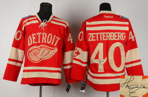 Autographed Detroit Red Wings -40 Henrik Zetterberg Red 2014 Winter Classic Stitched NHL Jersey Autographed Detroit Red Wings -40 Henrik Zetterberg Red 2014 Winter Classic Stitched NHL Jersey