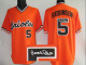 Autographed MLB Baltimore Orioles #5 Brooks Robinson Orange Cool Base Baseball Jersey