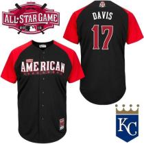 Kansas City Royals -17 Wade Davis Black 2015 All-Star American League Stitched MLB Jersey Kansas City Royals -17 Wade Davis Black 2015 All-Star American League Stitched MLB Jersey