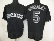 Colorado Rockies -5 Carlos Gonzalez Black Fashion Stitched MLB Jersey Colorado Rockies -5 Carlos Gonzalez Black Fashion Stitched MLB Jersey