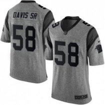 Nike Carolina Panthers -58 Thomas Davis Sr Gray Stitched NFL Limited Gridiron Gray Jersey Nike Carolina Panthers -58 Thomas Davis Sr Gray Stitched NFL Limited Gridiron Gray Jersey