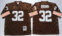 Mitchell And Ness 1963 Browns -32 Jim Brown Brown Throwback Stitched NFL Jersey Mitchell And Ness 1963 Browns -32 Jim Brown Brown Throwback Stitched NFL Jersey