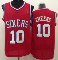 Philadelphia 76ers -10 Maurice Cheeks Red Throwback Stitched NBA Jersey Philadelphia 76ers -10 Maurice Cheeks Red Throwback Stitched NBA Jersey