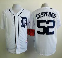 Detroit Tigers #52 Yoenis Cespedes White Cool Base Stitched MLB Jersey Detroit Tigers #52 Yoenis Cespedes White Cool Base Stitched MLB Jersey