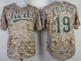 Cincinnati Reds -19 Joey Votto Camo Alternate Cool Base Stitched MLB Jersey
