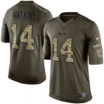 Nike Buffalo Bills -14 Sammy Watkins Nike Green Salute To Service Limited Jersey