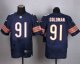 Nike Chicago Bears -91 Eddie Goldman Navy Blue Team Color Stitched NFL Elite Jersey