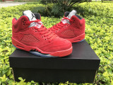 Authentic Air Jordan 5 GS “Red Suede”