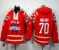 Washington Capitals -70 Braden Holtby 2015 Winter Classic Red Sawyer Hooded Sweatshirt Stitched NHL