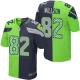 Nike Seahawks -82 Luke Willson Steel Blue Green Stitched NFL Elite Split Jersey