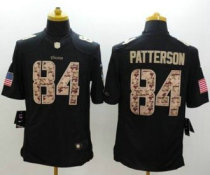 Nike Minnesota Vikings -84 Cordarrelle Patterson Black NFL Limited Salute to service jersey Nike Minnesota Vikings -84 Cordarrelle Patterson Black NFL Limited Salute to service jersey
