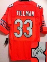 Nike Bears -33 Charles Tillman Orange Alternate Stitched NFL Elite Autographed Jersey Nike Bears -33 Charles Tillman Orange Alternate Stitched NFL Elite Autographed Jersey