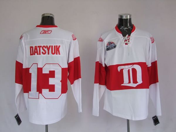 Detroit Red Wings -13 Pavel Datsyuk Stitched White Winter Classic NHL Jersey