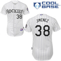 Colorado Rockies -38 Ubaldo Jimenez White Cool Base Stitched MLB Jersey Colorado Rockies -38 Ubaldo Jimenez White Cool Base Stitched MLB Jersey