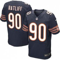 Nike Chicago Bears -90 Jeremiah Ratliff Navy Blue Team Color NFL Elite Jersey Nike Chicago Bears -90 Jeremiah Ratliff Navy Blue Team Color NFL Elite Jersey