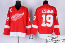 Autographed Detroit Red Wings -19 Steve Yzerman Stitched Red NHL Jersey Autographed Detroit Red Wings -19 Steve Yzerman Stitched Red NHL Jersey