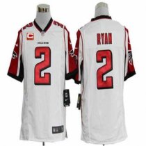 Nike Falcons 2 Matt Ryan White With C Patch Stitched NFL Game Jersey Nike Falcons 2 Matt Ryan White With C Patch Stitched NFL Game Jersey