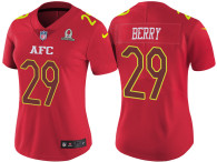 WOMEN'S AFC 2017 PRO BOWL KANSAS CITY CHIEFS #29 ERIC BERRY RED GAME JERSEY
