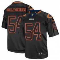 Nike Bears -54 Brian Urlacher Lights Out Black Stitched NFL Elite Jersey Nike Bears -54 Brian Urlacher Lights Out Black Stitched NFL Elite Jersey