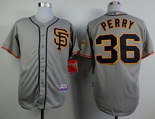 San Francisco Giants #36 Gaylord Perry Grey Cool Base Stitched MLB Jersey
