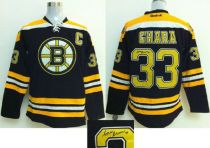Boston Bruins -33 Zdeno Chara Black Autographed Stitched NHL Jersey Boston Bruins -33 Zdeno Chara Black Autographed Stitched NHL Jersey