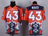 Nike Denver Broncos #43 TJ Ward Orange Men's Stitched NFL Elite Noble Fashion Jersey