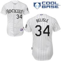 Colorado Rockies -34 Matt Belisle White Cool Base Stitched MLB Jersey Colorado Rockies -34 Matt Belisle White Cool Base Stitched MLB Jersey