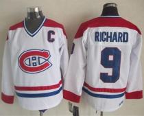 Montreal Canadiens -9 Maurice Richard White CH-CCM Throwback Stitched NHL Jersey Montreal Canadiens -9 Maurice Richard White CH-CCM Throwback Stitched NHL Jersey