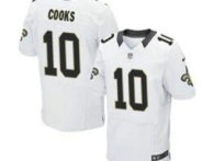 2014 NFL Draft Nike Saints 10 Brandin Cooks White Elite Jersey