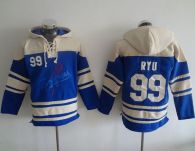 Dodgers -99 Hyun-Jin Ryu Blue Sawyer Hooded Sweatshirt MLB Hoodie