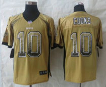 Nike New Orleans Saints -10 Brandin Cooks Drift Fashion Gold Elite Jerseys