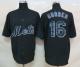 New York Mets -16 Dwight Gooden Black Fashion Stitched MLB Jersey