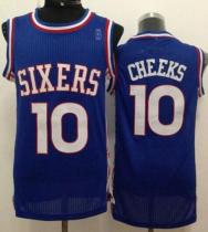 Philadelphia 76ers -10 Maurice Cheeks Blue Throwback Stitched NBA Jersey Philadelphia 76ers -10 Maurice Cheeks Blue Throwback Stitched NBA Jersey