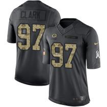 Green Bay Packers -97 Kenny Clark Nike Anthracite 2016 Salute to Service Jersey Green Bay Packers -97 Kenny Clark Nike Anthracite 2016 Salute to Service Jersey