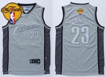 Cleveland Cavaliers -23 LeBron James Grey Anniversary Style The Finals Patch Stitched NBA Jersey Cleveland Cavaliers -23 LeBron James Grey Anniversary Style The Finals Patch Stitched NBA Jersey