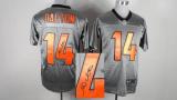 Nike Cincinnati Bengals #14 Andy Dalton Elite Grey Shadow Men's Stitched NFL Autographed Jersey