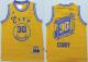 Golden State Warriors -30 Stephen Curry Gold Throwback The City Stitched NBA Jersey